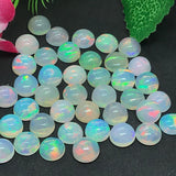 9MM Ethiopian Opal Round Pack 5 Pcs- AAAA Quality (4A Grade) Opal Cabochon - Ethiopian Opal Round Cabochon