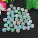 8MM Ethiopian Opal Round Pack 4 Pcs- AAAA Quality (4A Grade) Opal Cabochon - Ethiopian Opal Round Cabochon