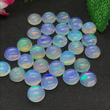 8MM Ethiopian Opal Round Pack 1 Pcs- AAAA Quality (4A Grade) Opal Cabochon - Ethiopian Opal Round Cabochon,blue green flash