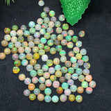 4MM Ethiopian Opal Round Pack 10 Pcs- AA Quality (2A Grade) Opal Cabochon - Ethiopian Opal Round Cabochon