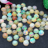 7MM Ethiopian Opal Round Pack 4Pcs- AA Quality (2A Grade) Opal Cabochon - Ethiopian Opal Round Cabochon