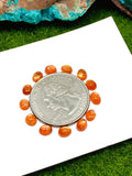 Sunstone Oval Cabochon 3x5 - 4x5 mm -Pack of 5 Pieces -AAA Quality -Natural Sunstone Cabs- Sunstone Round Cabs