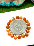 Sunstone cabs 5 mm -Pack of 6 Pieces -AAA Quality -Natural Sunstone Cabs- Sunstone Round Cabs