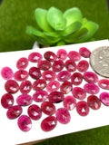 Garnet Rose Cut 7x9 mm Size - Pack of 6 Pcs  Garnet Faceted Polki -  AAA Quality- Best for Jewelry making- One Side Cutting