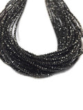 4 Inch Black Diamond Faceted, Diamond Beads AAA Quality, Good Shining , Diamond Beads AAA Quality, Good Shining , size 1.5-2.5MM