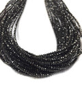 Black Diamond Faceted, Diamond Beads AAA Quality, Good Shining , Length 7" Small size diamond 2-2.5mm