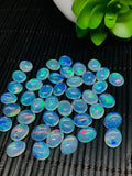 Ethiopian Opal Cabochon 8x10mm size  Pack of 1 Piece - Code# A3 AAA Transparent Quality  Blue Flash - Ethiopian Opal Oval Cabochon