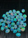 Ethiopian Opal Cabochon 8x10mm size Pack of 1 Piece - Code# A1 AAA Quality Blue & Green Flash - Opal Cabs- Ethiopian Opal Oval Cabochon