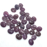 Pink Sapphire Faceted Oval 9X11MM Size, Sapphire faceted thin oval shape•  (Pack of 6 Pcs)