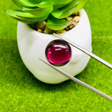 Garnet Round Cabochon  14 mm Size  -AAAA Quality - Garnet Round Cabs - Garnet Stones