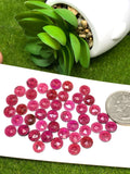 Garnet Rose Cut 6 mm Size - Pack of 8 Pcs  Garnet Faceted Polki -  AAA Quality- Best for Jewelry making- One Side Cutting