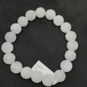 10MM Moonstone carving Round Bracelet , AA Quality  Perfect shape . Origin India ,length 7.5 inch