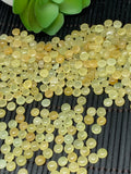 Yellow Sapphire Round Cabochon 5 mm Size AAA Quality Sapphire cabs • Natural Yellow Sapphire • Sapphire Cabochon (Pack of 6 Pcs)