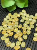 Yellow Sapphire Cabochon 5x7 mm Size -Pack of 5 Pcs -AAA Quality Sapphire cabs • Natural Yellow Sapphire • Sapphire Cabochon