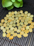 Yellow Sapphire Cabochon 6x8 mm Size -Pack of 2 Pcs -AAA Quality Sapphire cabs • Natural Yellow Sapphire • Sapphire Cabochon