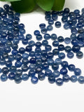 Blue Sapphire Cabochon 4 mm Size -Pack of 5 Pcs -AAA Quality Sapphire cabs • Natural Blue Sapphire • Sapphire Cabochon