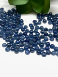 Blue Sapphire Cabochon 4 mm Size -Pack of 5 Pcs -AAA Quality Sapphire cabs • Natural Blue Sapphire • Sapphire Cabochon