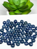 Blue Sapphire Cabochon 7 mm Size -Pack of 1 Pcs -AAA Quality Sapphire cabs • Natural Blue Sapphire • Sapphire Cabochon