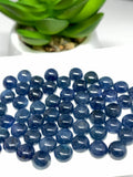 Blue Sapphire Cabochon 7 mm Size -Pack of 1 Pcs -AAA Quality Sapphire cabs • Natural Blue Sapphire • Sapphire Cabochon