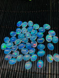 Ethiopian Opal Cabochon 8x10mm size  Pack of 1 Piece - Code# A3 AAA Transparent Quality  Blue Flash - Ethiopian Opal Oval Cabochon