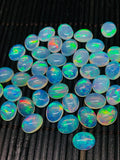 Ethiopian Opal Cabochon 8x10mm size  Pack of 1 Piece - Code# A1 AAA Quality Blue & Green Flash - Opal Cabs- Ethiopian Opal Oval Cabochon