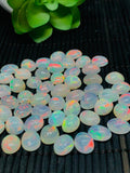 Ethiopian Opal Cabochon 8x10mm size Pack of 1 Piece - Code# A6 AAA Quality Yellow Color With Red Flash - Ethiopian Opal Oval Cabochon