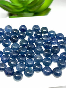 Blue Sapphire Cabochon 7 mm Size -Pack of 1 Pcs -AAA Quality Sapphire cabs • Natural Blue Sapphire • Sapphire Cabochon