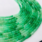 4MM Chrysoprase Faceted Roundel Beads, AAA quality, Multi color beads , length 14"