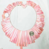 Shell Pearl Necklace , Pink shell pearl fancy shape .Natural Pearl Necklace Quality AAA ,ready to wear necklace . Fancy necklace