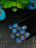 Labradorite Cabochon 9x11 mm - Pack of 5 Pieces - Code #A4 - Blue Color AAA Quality - Natural Labradorite Cabs - Labradorite Stone