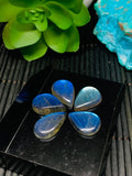 Labradorite 9x13MM Pear Cabochon- Pack of 4 Piece - - Blue Color AAA Quality - Natural Labradorite Cabs - Labradorite Stone
