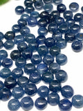 Blue Sapphire Cabochon 5 mm Size -Pack of 4 Pcs -AAA Quality Sapphire cabs • Natural Blue Sapphire • Sapphire Cabochon