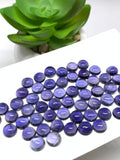 Iolite Round Cabochon 6 mm size -Pack of 4 Pcs- Blue Color- AA Quality Natural Iolite Cabs -Iolite Loose Stones