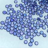 Tanzanite Faceted 4MM Round cabs, -Good Quality Natural Tanzanite Cut stone,Pack of 4 PCs.