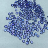 Tanzanite Faceted 4MM Round cabs, -Good Quality Natural Tanzanite Cut stone,Pack of 4 PCs.