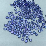 4Pc Tanzanite 3MM Faceted Round cabs, -Good Quality Natural Tanzanite Cut stone,Pack of 4 PCs.