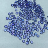 6 PCs Tanzanite Faceted 4MM Round, -Good Quality Natural Tanzanite Cut stone, Pack of 6 PCs.