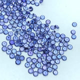 2Pc Tanzanite 4MM Faceted Round cabs, -Good Quality Natural Tanzanite Cut stone,Pack of 2 PCs.