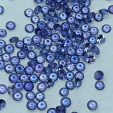 2Pc Tanzanite 4MM Faceted Round cabs, -Good Quality Natural Tanzanite Cut stone,Pack of 2 PCs.