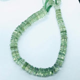 11MM Prasiolite Roundel beads, Green Amethyst roundel shape, length 13" Smooth Roundel