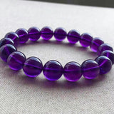 8MM Amethyst Bracelet AAAA Quality- Amethyst Round Beaded Bracelet 7.5 Inch Length-Natural Amethyst Jewelry - Bracelets