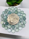 Aquamarine Cabochon 7 mm Pack of 4 Pcs - Code #A26- AAA Quality cabs- Natural Aquamarine Cabs