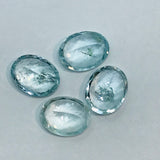 Aquamarine faceted 8X10MM Oval ,weight -5ct. pack of 2Pc, Blue Aquamarine cabochon ,