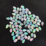 Ethiopian Opal 5x8MM Pear size Cabs Pack of 5 Pieces - AAA Quality, Opal Cabochon - Ethiopian Opal Pear Cabochon.