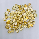 8 Pcs Citrine 5X7mm cabochons  AA Quality Citrine Oval Cabochons - Natural Citrine Cabs- Pack of 8 Piece