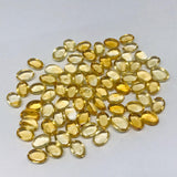 8 Pcs Citrine 5X7mm cabochons  AA Quality Citrine Oval Cabochons - Natural Citrine Cabs- Pack of 8 Piece