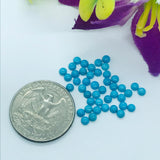 3MM Turquoise Natural Sleeping Beauty Turquoise Cabs , Pack of 4Pcs Pcs Quality AAA+ , American Turquoise cabochon