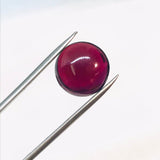 Garnet Round 14MM Cabochon ,AAAA Quality - Garnet Round Cabs - Garnet Stones , gemstone Cabs , Loose gemstone , Origin India