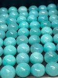 Round Amazonite Cabochons 6mm | Pack of 6 Pcs | Peruvian Round Aqua Blue Amazonite Cabochons | Peruvian Amazonite Cabochons