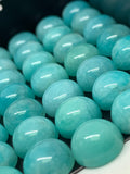 Amazonite Cabochons Round 10mm | Pack of 2 Pcs | AAA Quality | Peruvian Round Aqua Blue Amazonite Cabochons | Peruvian Amazonite Cabochons